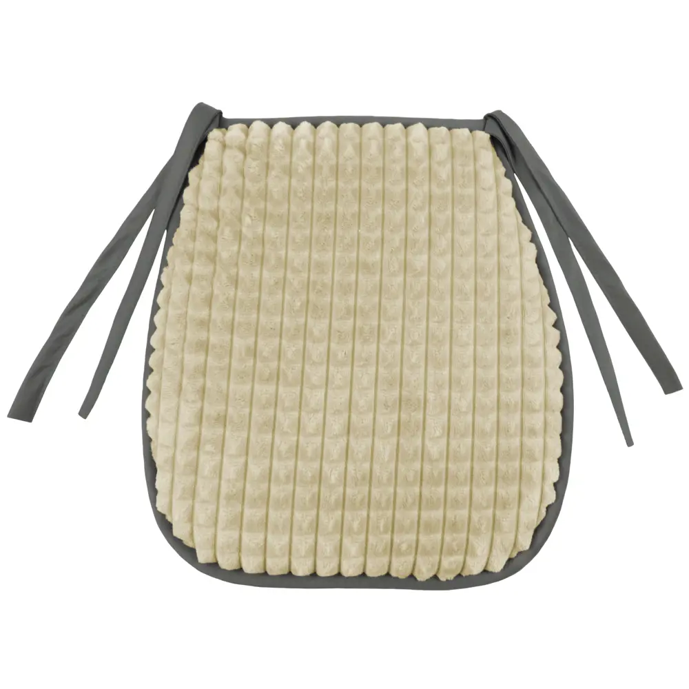 Галета для стула «Плюш» 38х40 см, плюш, цвет кремовый Santreyd STLM-2154100