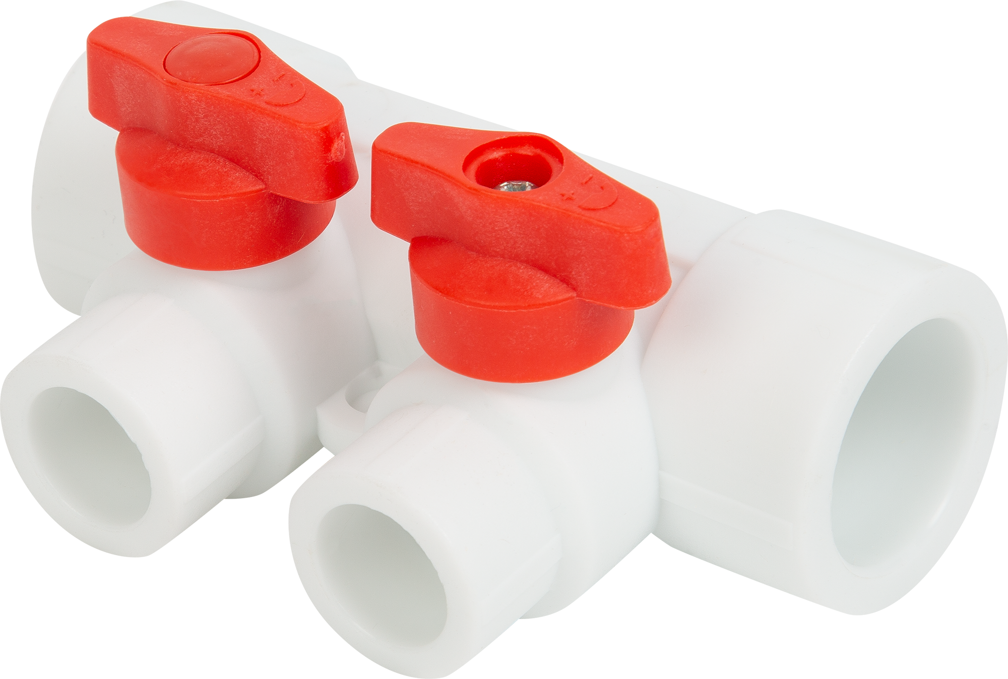 Коллектор Valfex универсальный 2-х выводной с кранами 32x20 мм 83742565 STLM-0044267