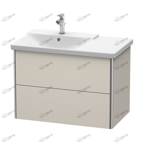 XS418409191 Тумбочка подвесная XSquare #XS4184 810 x 473 мм Серо-коричневый декор Duravit