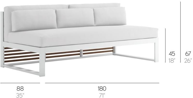 GANDIABLASCO Модульный садовый диван Dna teak sun-id-1491912 - Вид №2