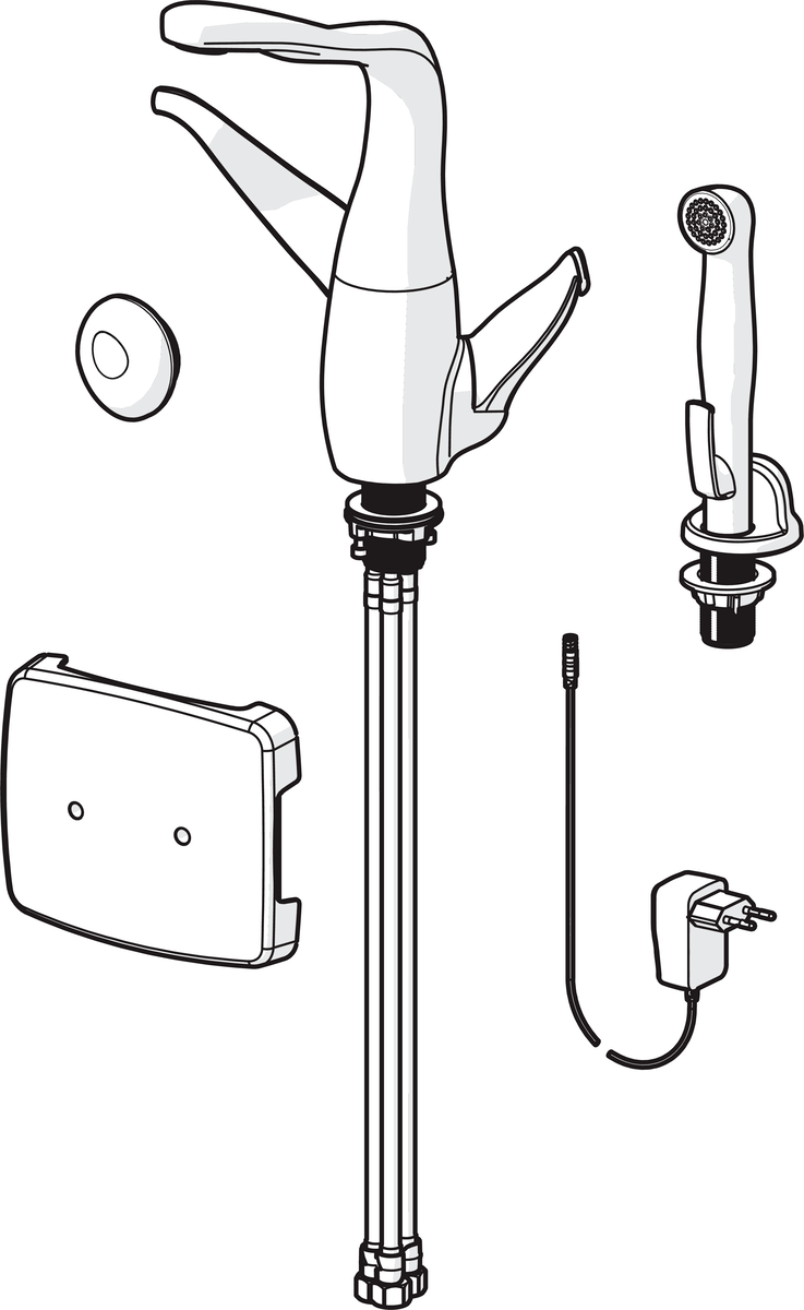 Oras 8223F Смеситель для кухни, 230/12 V 8223F ALESSI Swan By Хром  - Вид №2