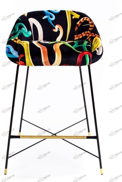 Seletti Табурет высокий, обитый тканью, со спинкой Seletti wears toiletpaper sun-id-1406117