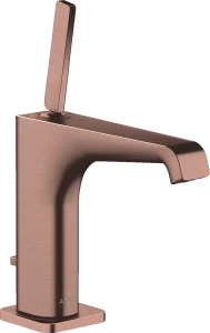 36100310 Смеситель для раковины 130, однорычажный, со стержневой ручкой и сливным гарнитуром AXOR CITTERIO E