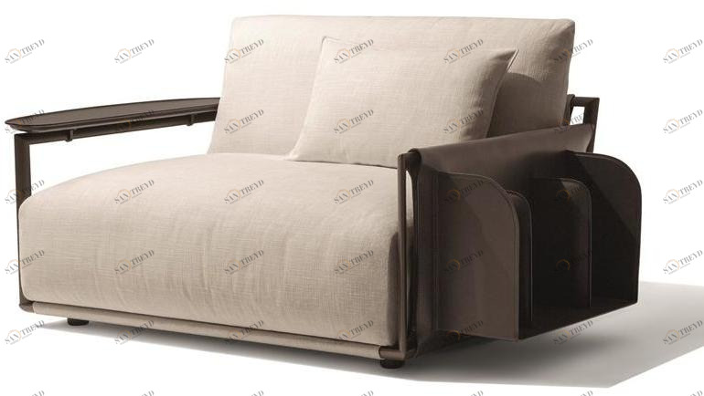 Giorgetti Кресло из ткани с подлокотниками Adam sun-id-1506196