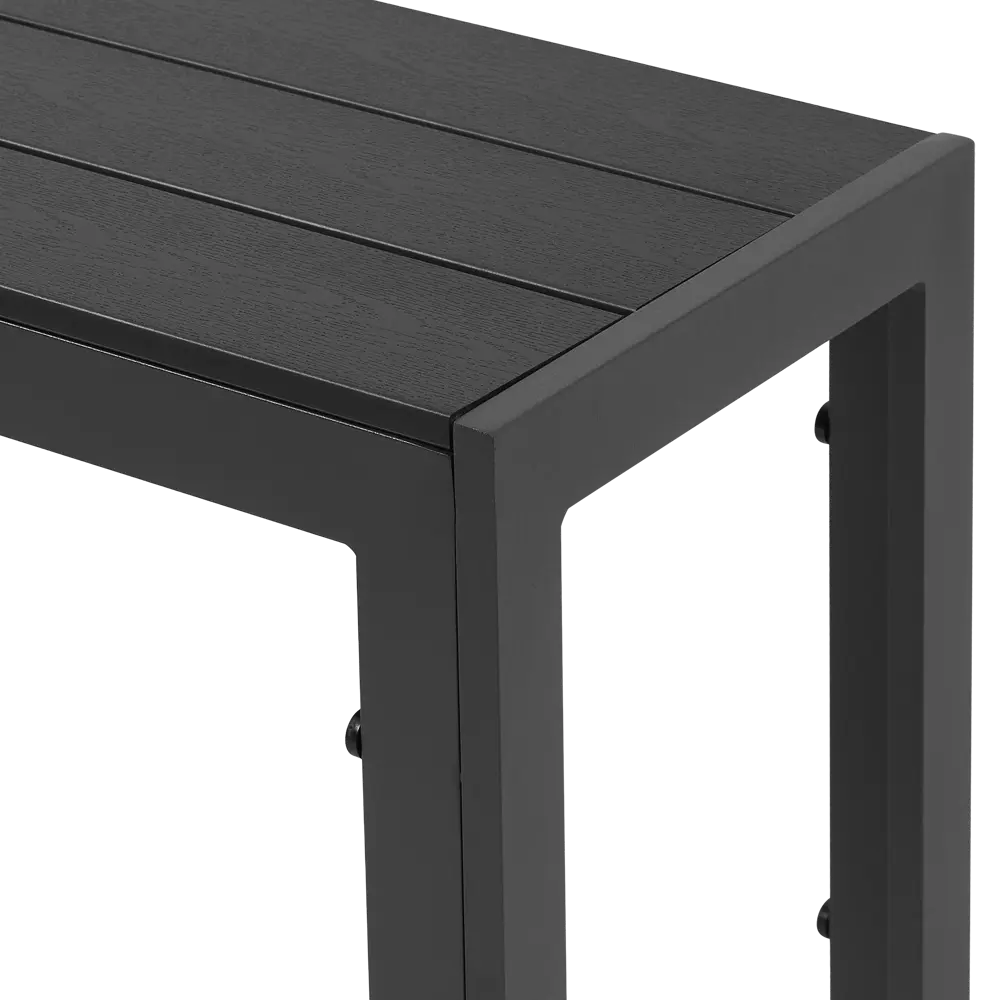 Скамья садовая BEGINIA Lyra 132x29.5x43 см алюминий серый STLM-2170170 - Вид №8