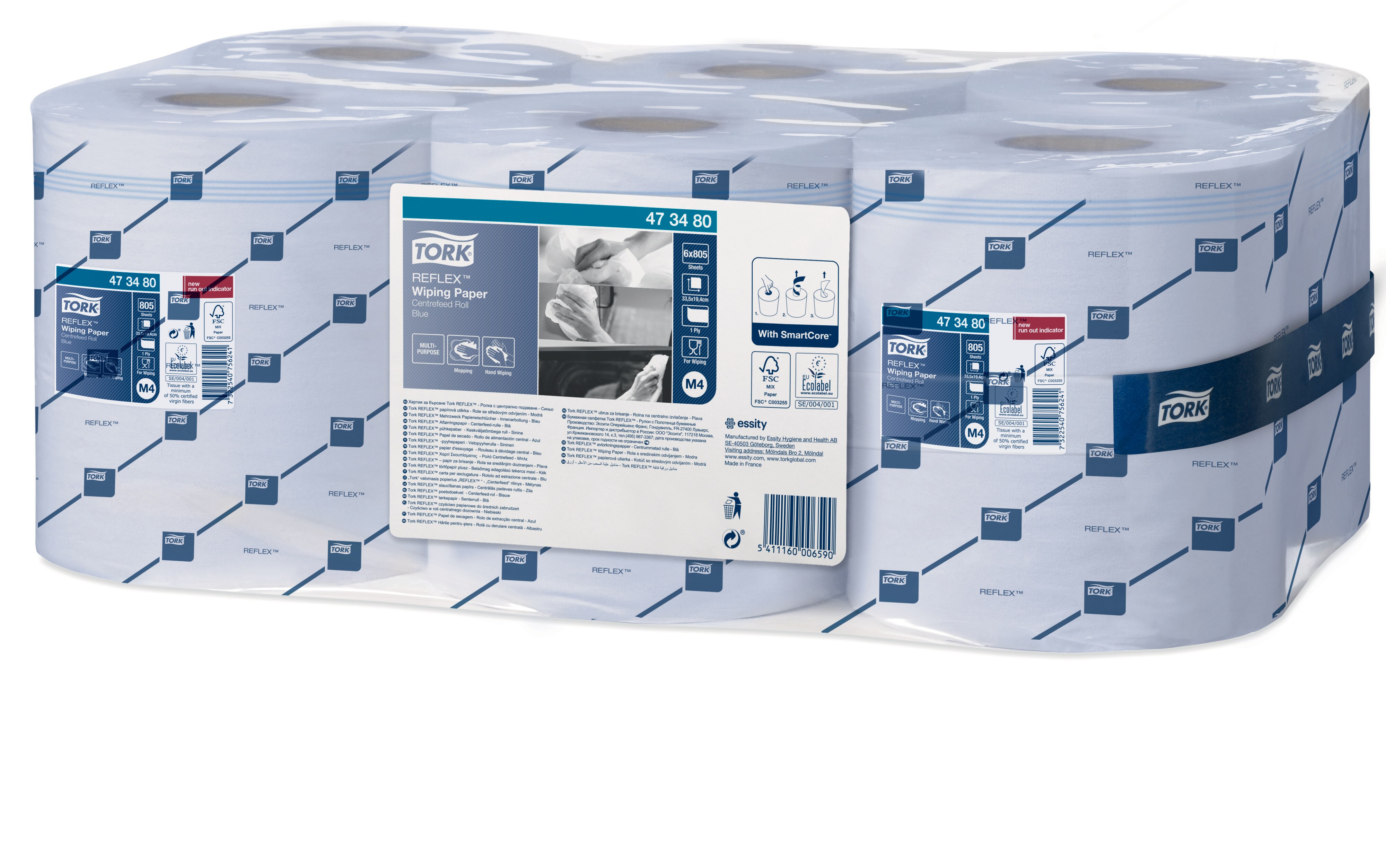 47348051 Салфетка Reflex™ для легких загрязнений Tork  - Вид №1