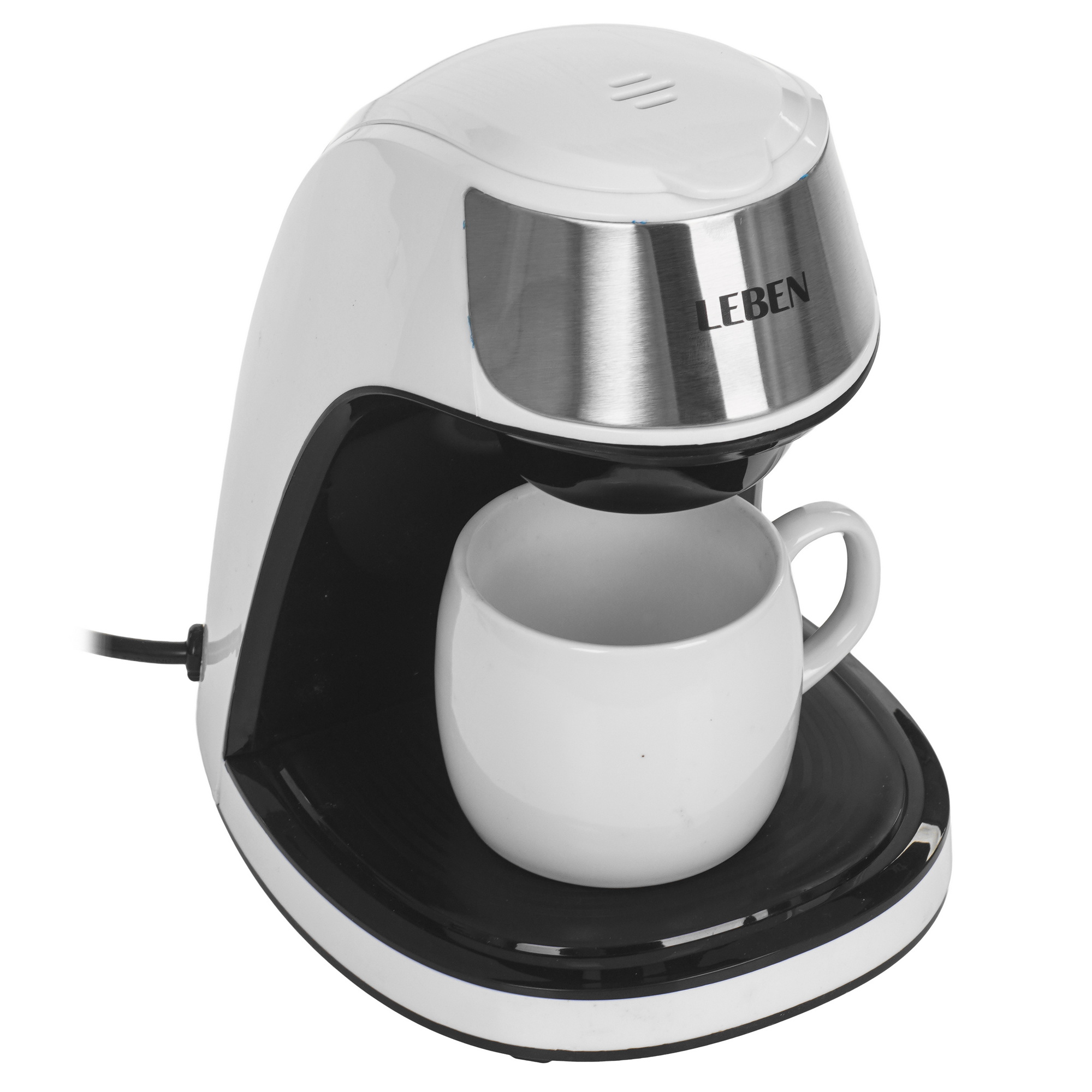 9237206 Кофеварка капельная LEBEN 286-038 белый STDN-0086706 - Вид №6