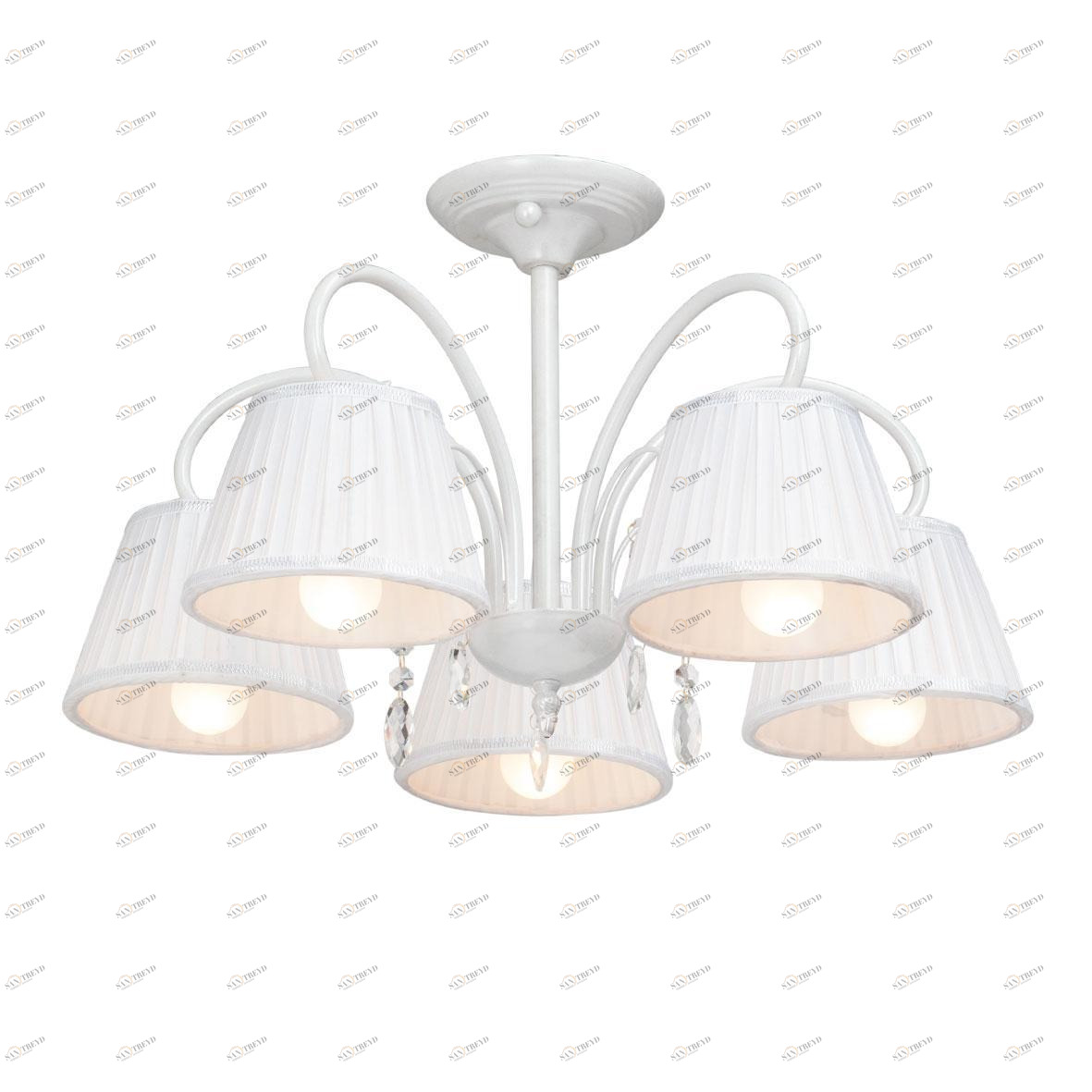 Потолочная люстра Vitaluce V3467/5PL белая VITALUCE ДИЗАЙНЕРСКИЕ 194747 Белый 