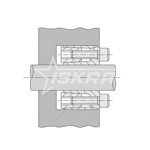 IS3544 Зажимная втулка KLHH025 (PHF FX120-25x47) ISKRA  - Вид №3