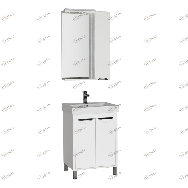 Комплект мебели Aquanet Гретта 60 белый (2 дверцы) 00177033