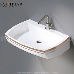 L283.467R Подвесная раковина настенная овальная A. e T. Italia SQUARE белая