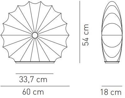 AXOLIGHT Настольная лампа из ткани с диммером Muse sun-id-1405653 - Вид №4