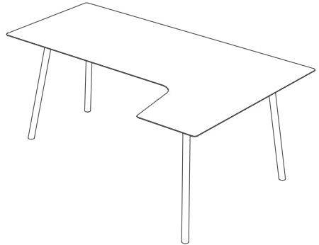 Viccarbe Письменный стол в мдф Maarten sun-id-1377102 - Вид №3