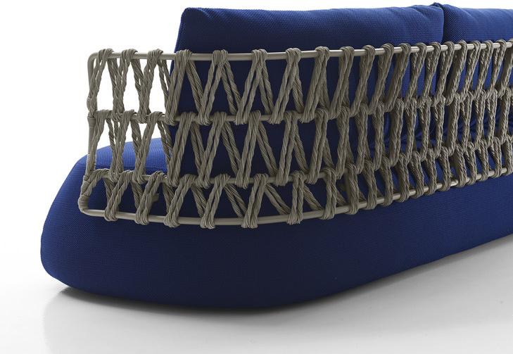 B&B Italia Outdoor Садовый диван из ткани и полиэтиленовых волокон Fat-sofa outdoor sun-id-1493174 - Вид №2