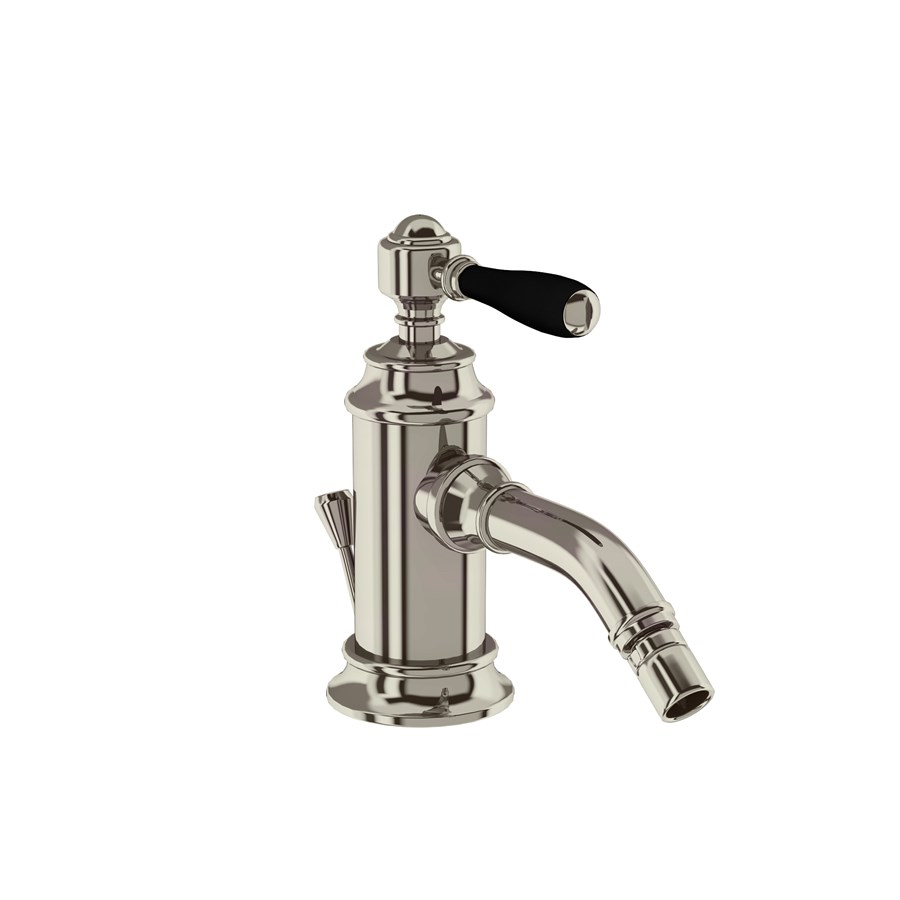 Burlington Arcade Смеситель для биде, однорычажный, Arcade, со сливным клапаном Никель с рукояткой крейцкопфа ACL13N  - Вид №1