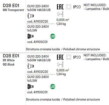 Потолочный Хрустальный прожектор Fabbian Cubetto ARCH-00028662 - Вид №10