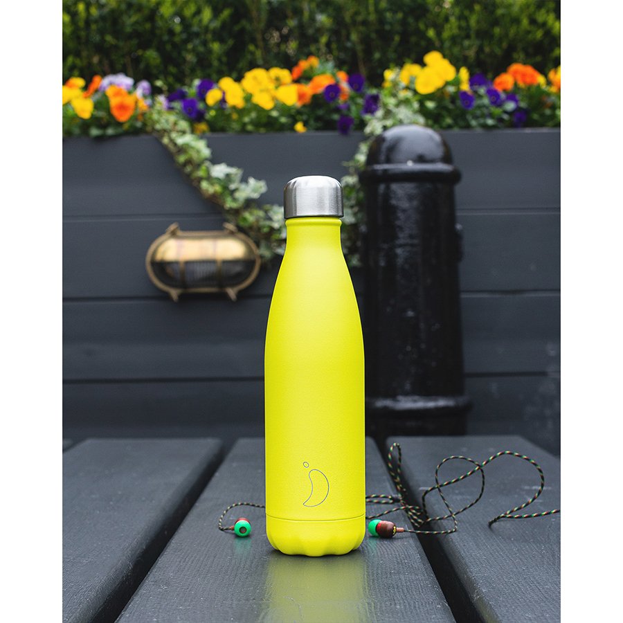 Термос 500 мл желтый Neon Yellow CHILLY'S BOTTLES ДИЗАЙНЕРСКИЕ 00-3948013 Желтый  - Вид №1