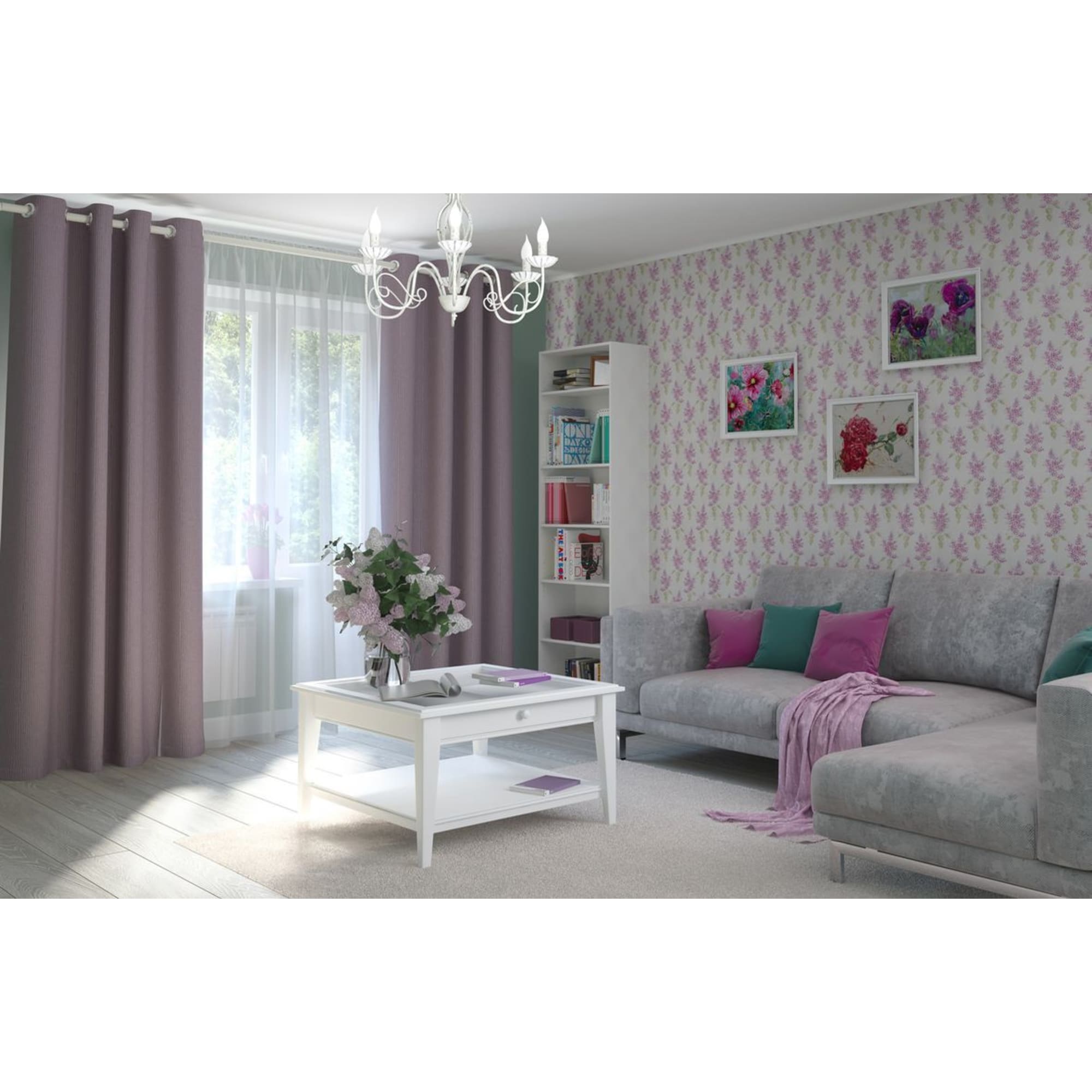 17786484 Стеллаж Кабуки 40x201x28 см, ЛДСП, цвет белый Santreyd  - Вид №4