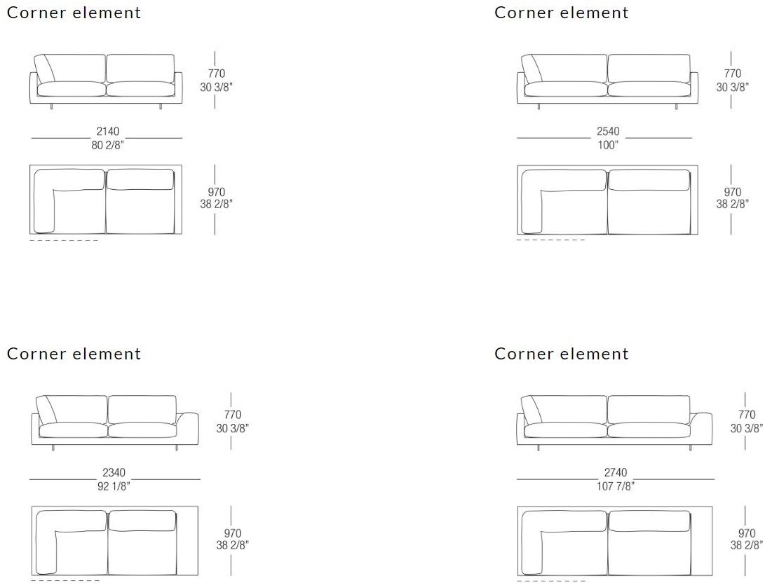 MisuraEmme Модульный угловой диван из ткани Misuraemme sun-id-1394480 - Вид №13