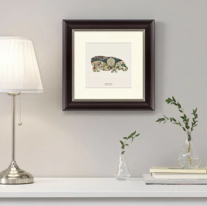 Литография на тонированной бумаге 35х35 см Esse quam videri КАРТИНЫ В КВАРТИРУ  093831 Бежевый;белый;черный;разноцветный