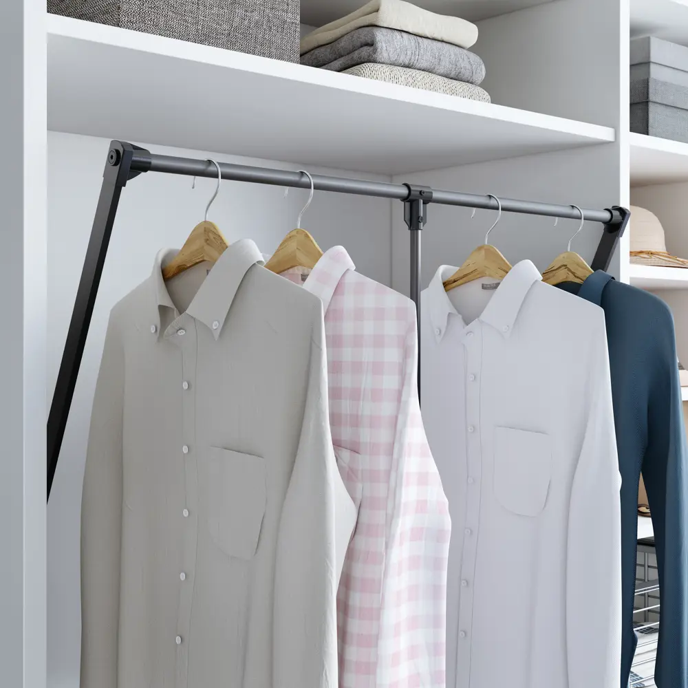 Пантограф для шкафа Spaceo 108.6x14x84 см цвет черный STLM-2086797 - Вид №3