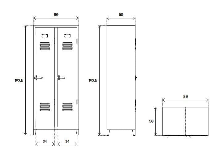 Стальной шкаф Tolix ABC ARCH-00057707 - Вид №2