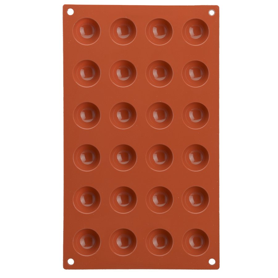 20.006.00.0065 Форма для приготовления пирожных semisfera 17,5 х 23 см силиконовая Silikomart  - Вид №1