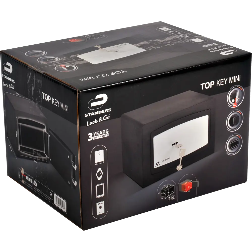 Сейф мебельный Standers N3, ключевой замок, 10 л STLM-2050281 - Вид №5