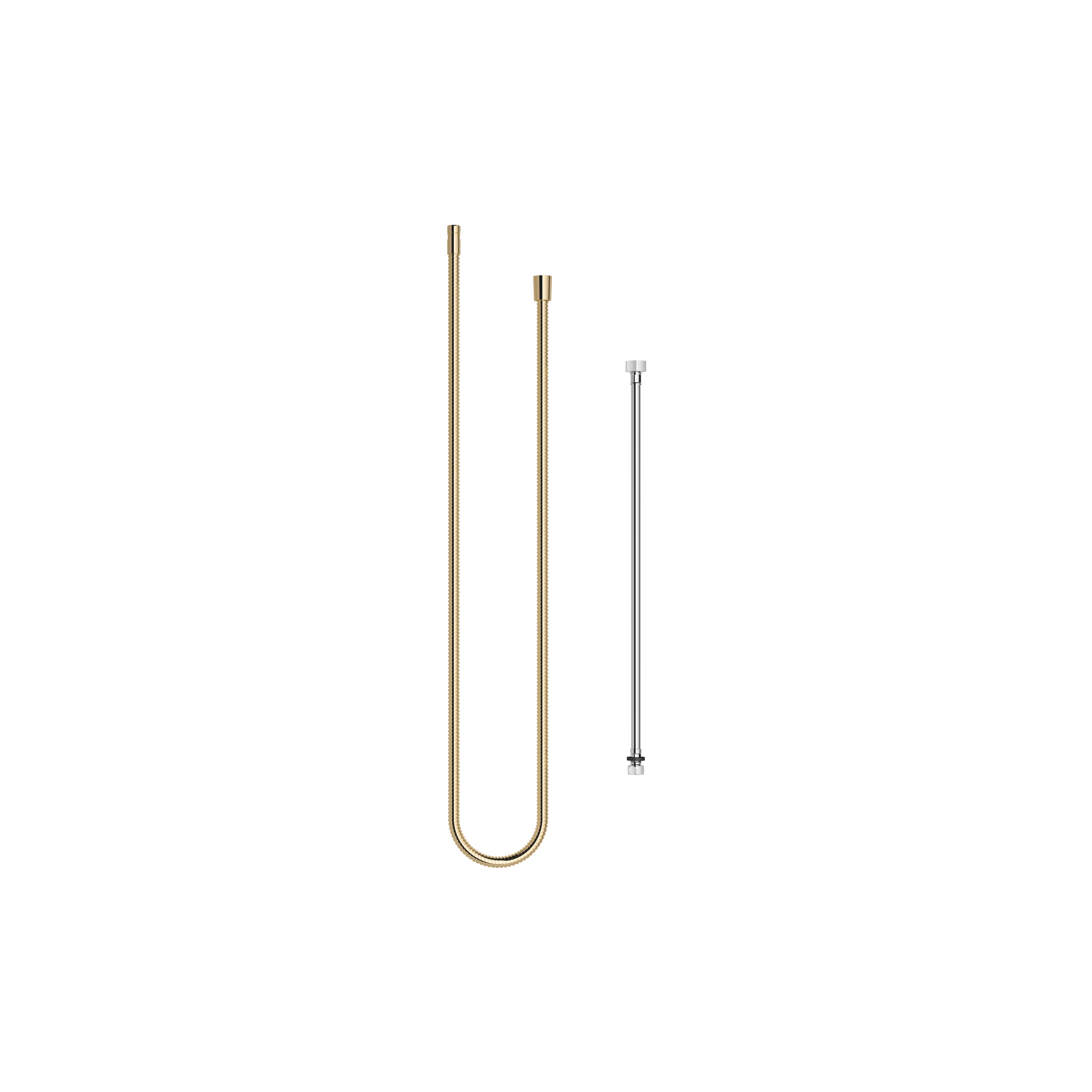 Металлический душевой шланг из двух частей 1/2" x 3/8" x 2250 мм - Durabrass (23-каратное золото) DornBracht 28323970-09