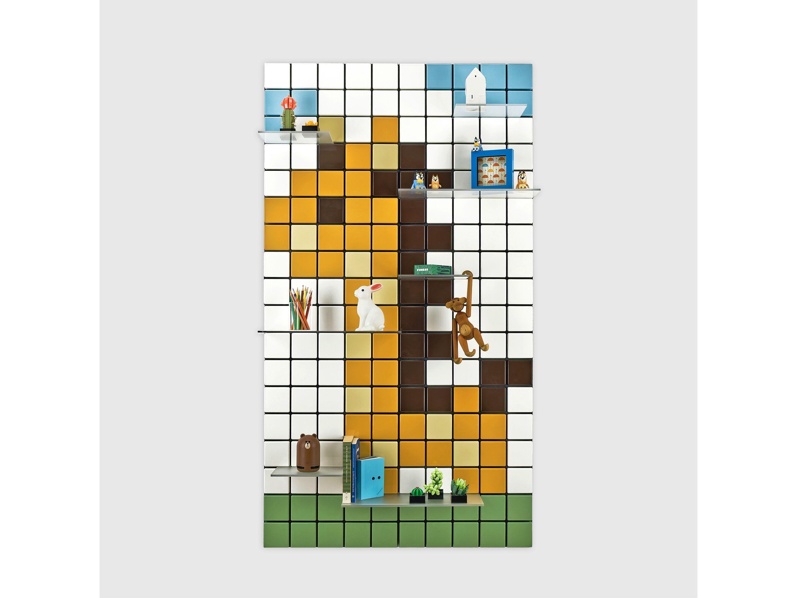 Модульная подвесная Книжная полка из АБС-пластика Pellington Design CONFETTI CK GIRAFFE ARCH-00055455 - Вид №1