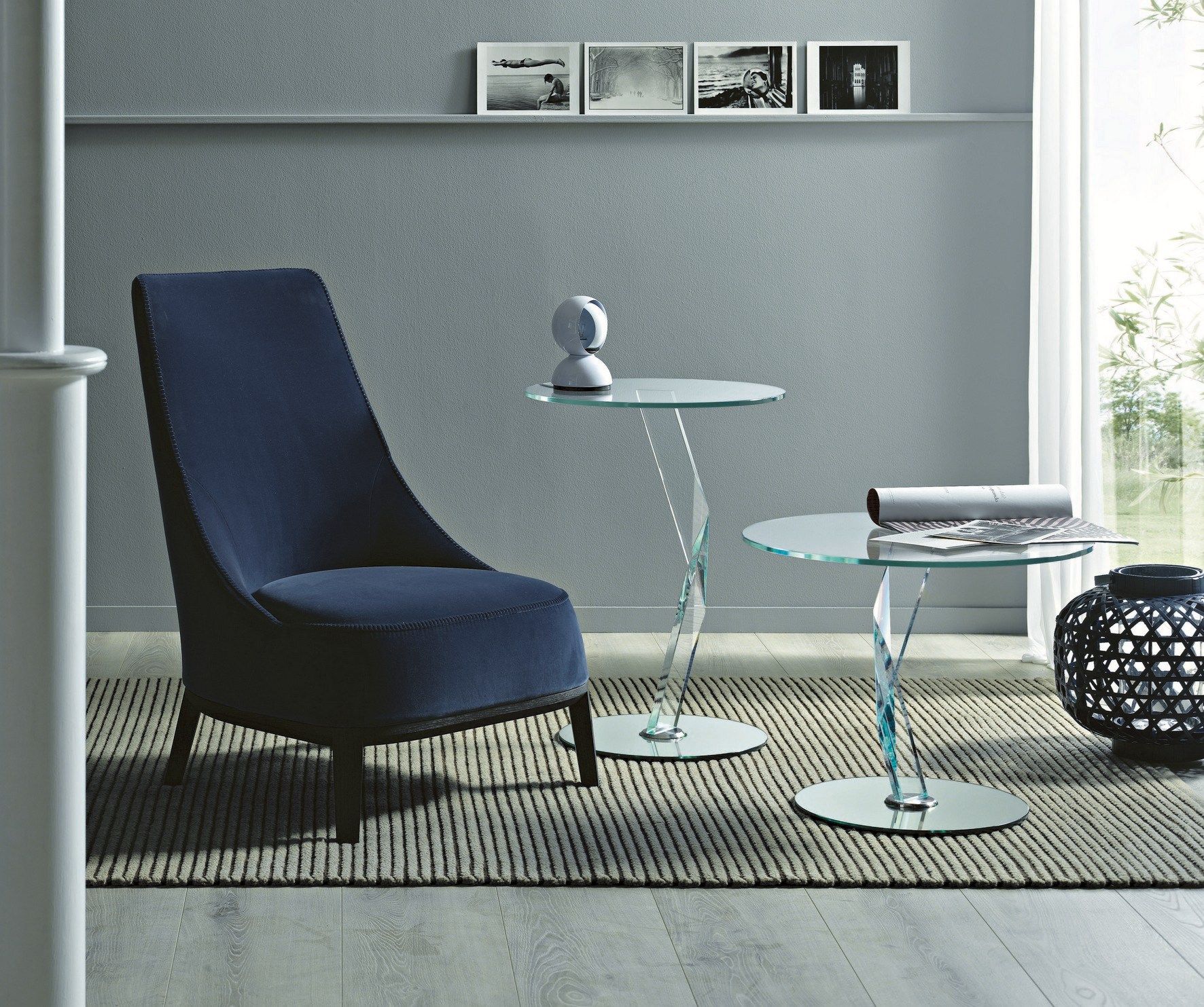 Круглый Хрустальный журнальный столик Tonelli Design Баккарат ARCH-00129827