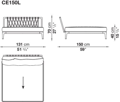 Ткань сад диван B&B Italia Outdoor ARCH-00084560 - Вид №5