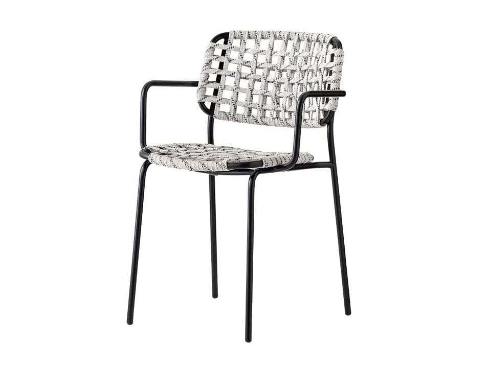 Полипропилен плетеный подлокотник садовый стул Connubia Yo! ARCH-00111028