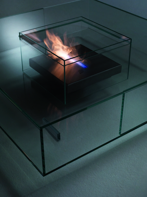 Glas Italia Низкий квадратный журнальный столик из хрусталя  Sea01  - Вид №1