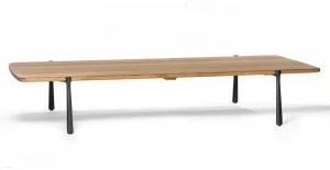TRIBÙ Прямоугольный садовый стол из алюминия и дерева Branch 07688/07689
