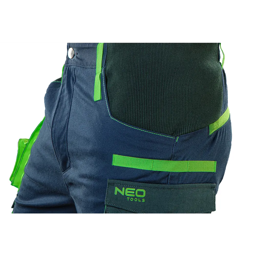 Брюки рабочие Neo Tools Premium темно-синие/зеленые размер M рост 178-181 STLM-2192203 - Вид №1