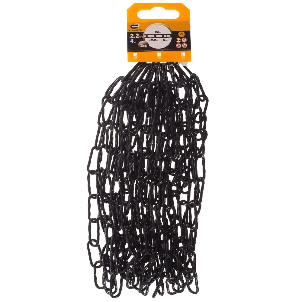 Цепь декоративная Standers 2.2 мм 5 м цвет чёрный STLM-2063771 - Вид №2