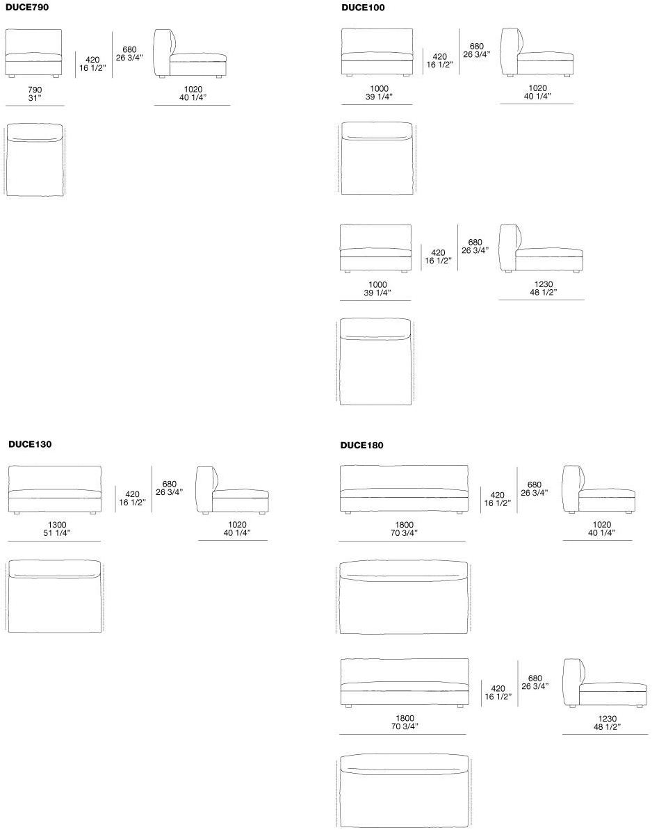 Poliform Съемный тканевый диван Dune sun-id-1450619 - Вид №3