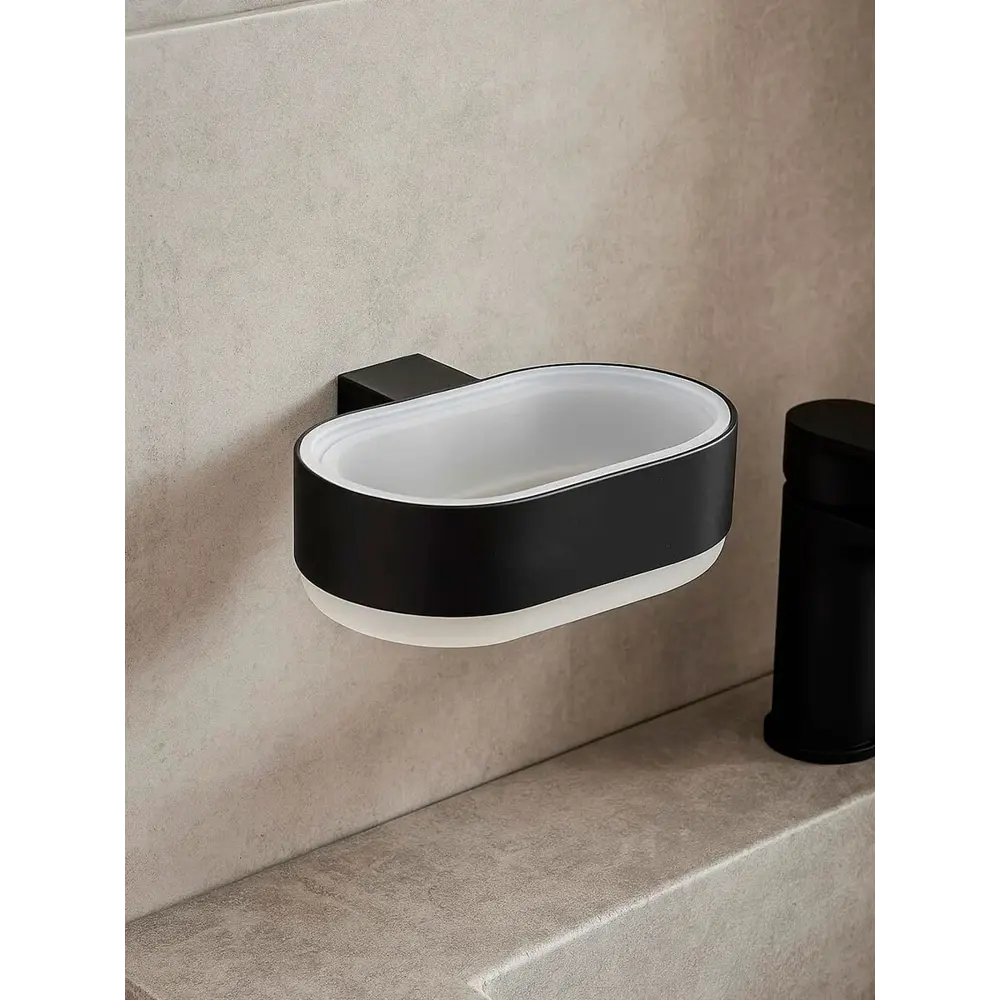 Мыльница навес магия стекло/металл черный Santreyd STLM-2084243 - Вид №6