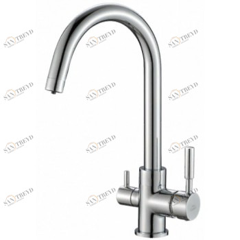 Steel Hammer SH 713 CR хром Смеситель для кухни Zorg 382 x 273 