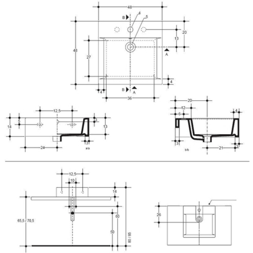 41860 Накладная раковина на столешницу  овальная Santreyd  - Вид №2