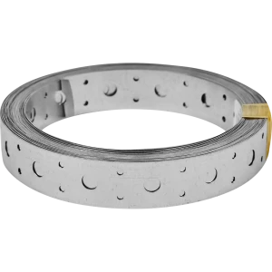 Перфорированная лента прямая LP 25x0.5 5 м оцинкованная сталь цвет серебро