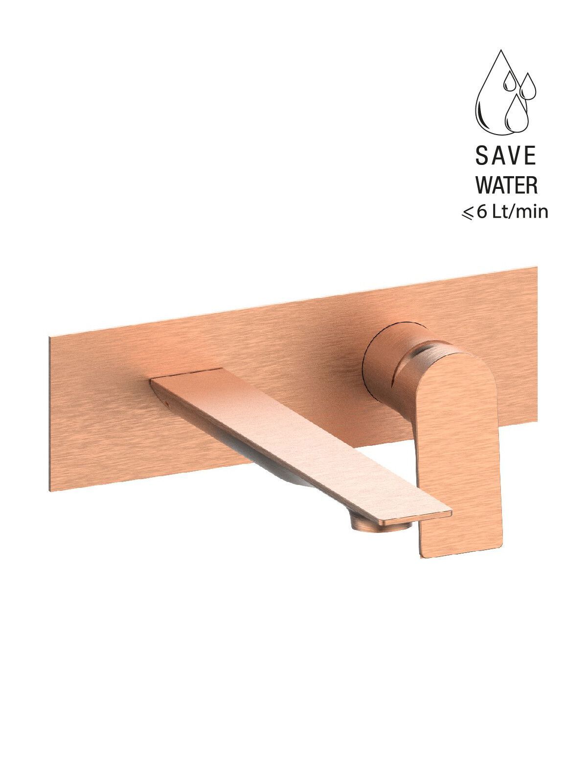 Настенный смеситель для раковины с пластиной Rubinetterie Frattini Нарцисс ARCH-00076852 - Вид №11