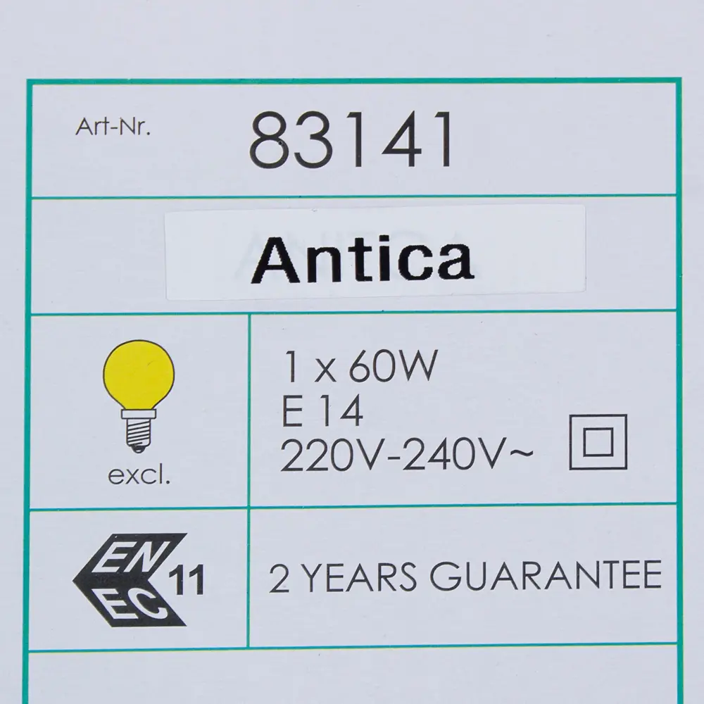 Настольная лампа Eglo «Antica» 1xE14x60 Вт STLM-2162478 - Вид №5