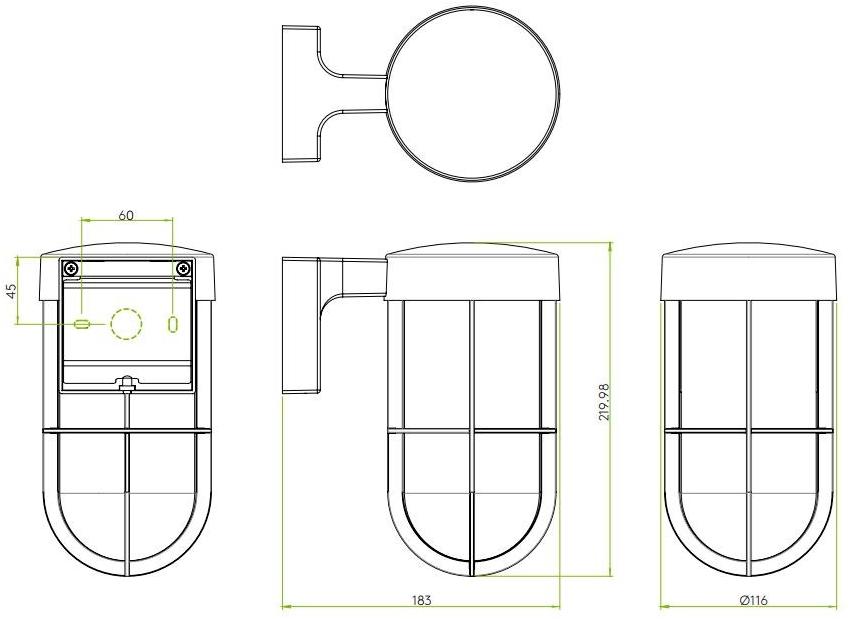 Astro Lighting Настенный светильник из цинка для улицы Cabin 7847/7559/7560 - Вид №5
