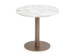 Круглый мраморный журнальный столик