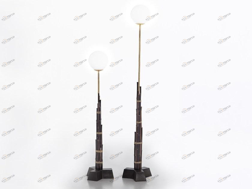 Gervasoni Торшер из бамбука Black sun-id-1448985