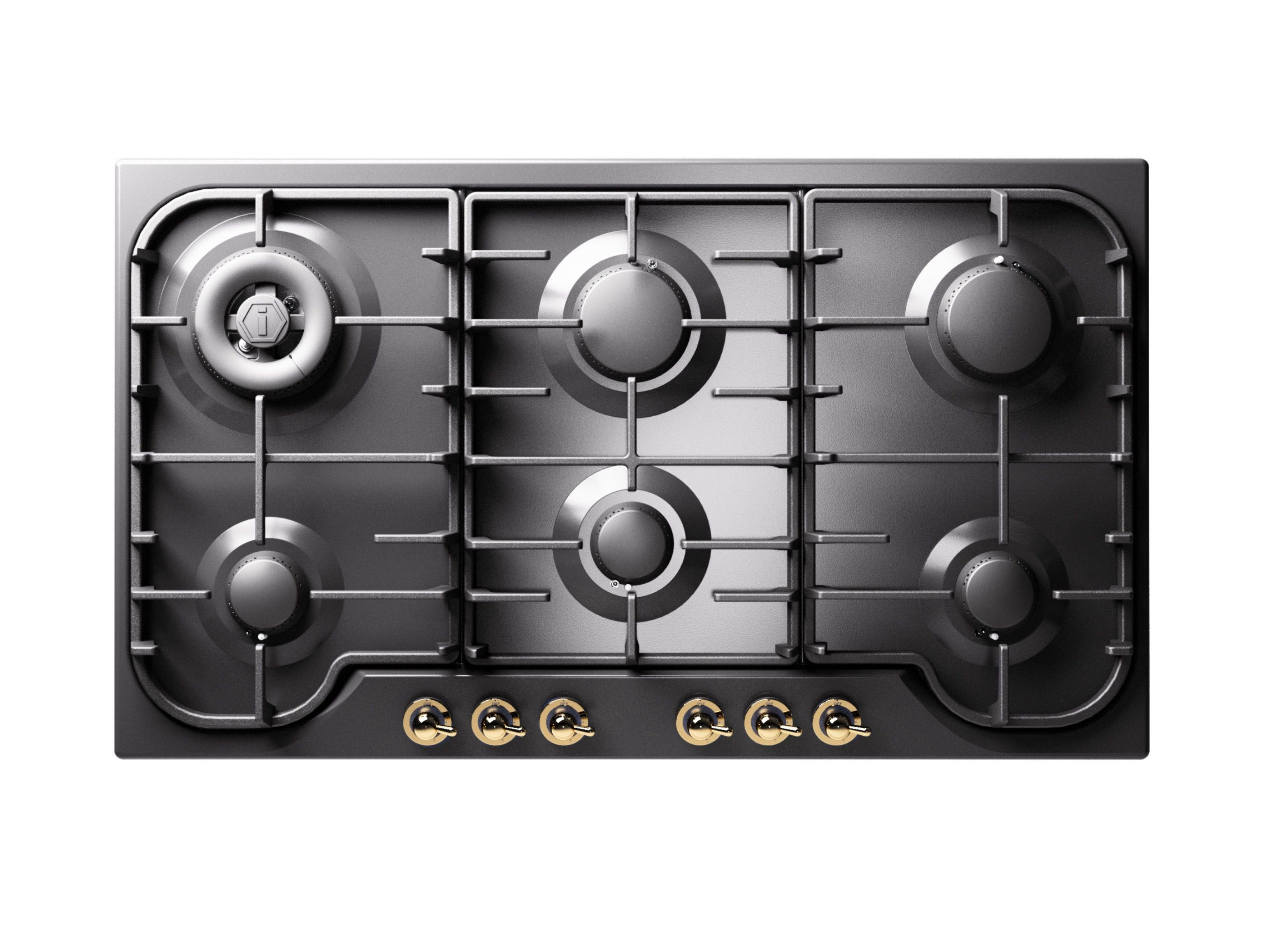 Встраиваемая газовая плита из нержавеющей стали Ilve Nostalgie ARCH-00133474 - Вид №1