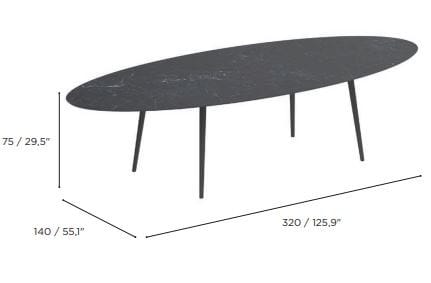 Овальный садовый стол Royal Botania Styletto ARCH-00115071 - Вид №12