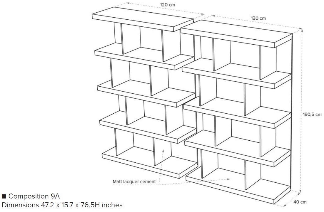 Natuzzi Модульный деревянный книжный шкаф sun-id-1482872 - Вид №19